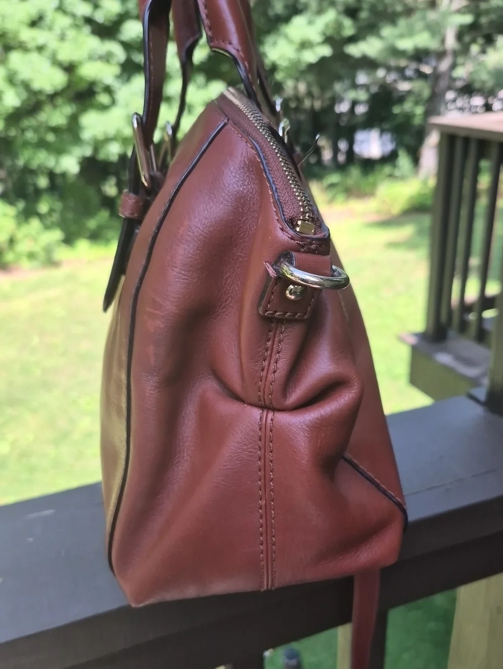 Kate Spade New York Brighton Park Sloan Small Satchel Bag Dark Roast